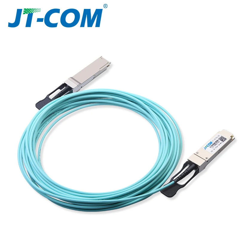 40G QSFP+ to QSFP+ AOC Fiber Cable 15m 20m 25m 30m 50m 100m MPO SFP Module OM3 OM4 Active Optical Cable Support custom length