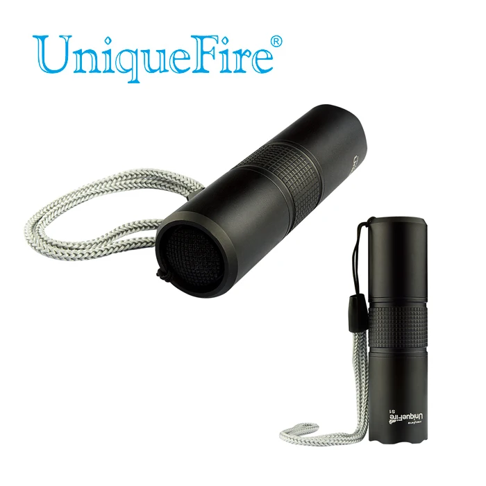 UniqueFire Hot Selling 3 Mode UF-S1  Q5 Black Led Flashlight Coated Glass Lens Torch For 1*16340 Battery Free Shipping