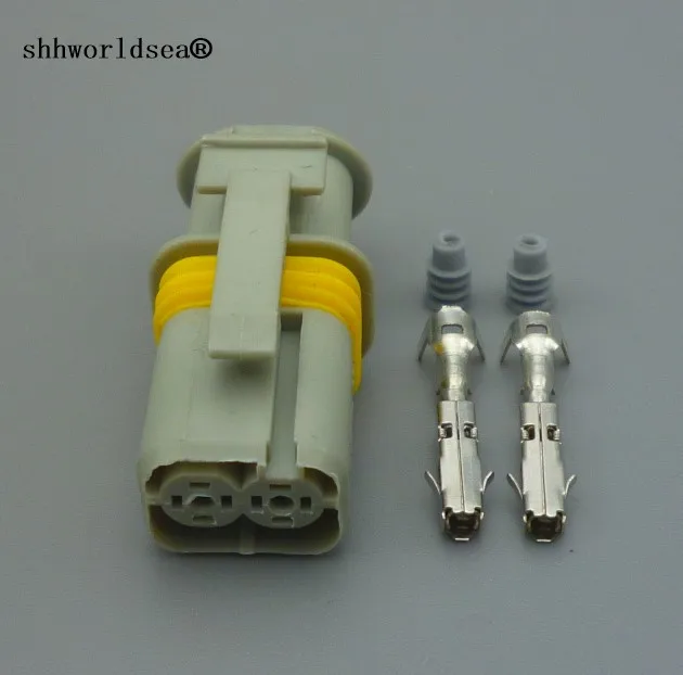 

shhworldsea 2 pin 1.5mm auto wire connector 18385000002 female electrical car connectors sealed automotive plug 18385.000.002