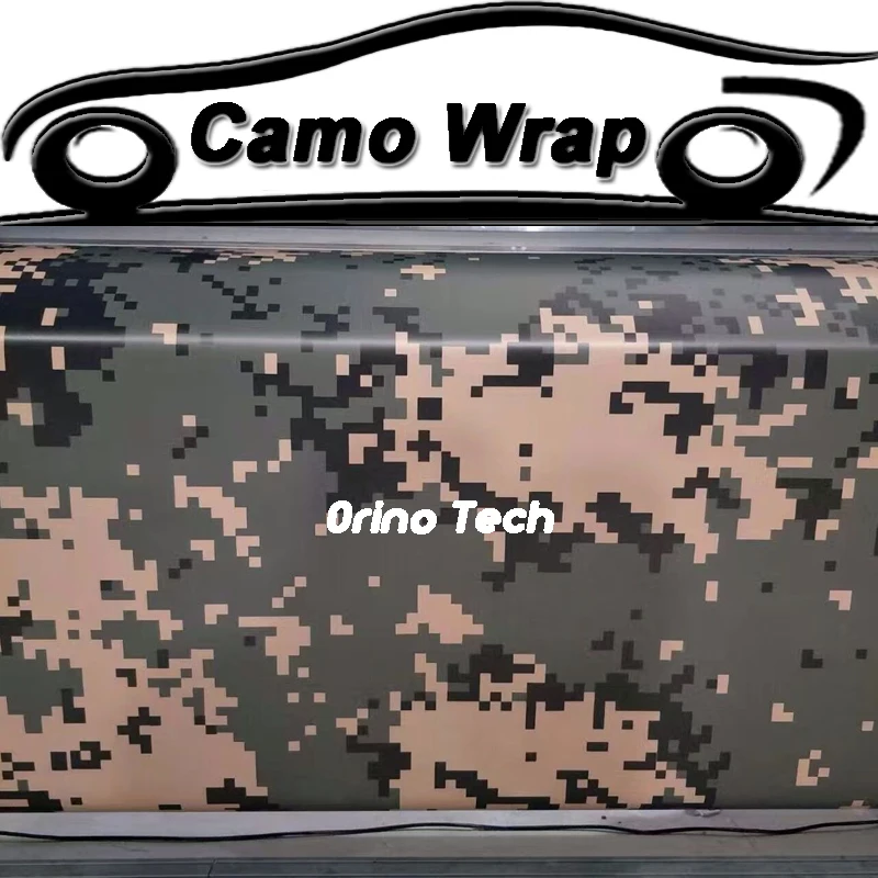 

Army Green Vinyl Film ORINO Digital Car Styling Wrap Sticker With Air Bubble Free Military Motorcycle Car Body Wrapping Film