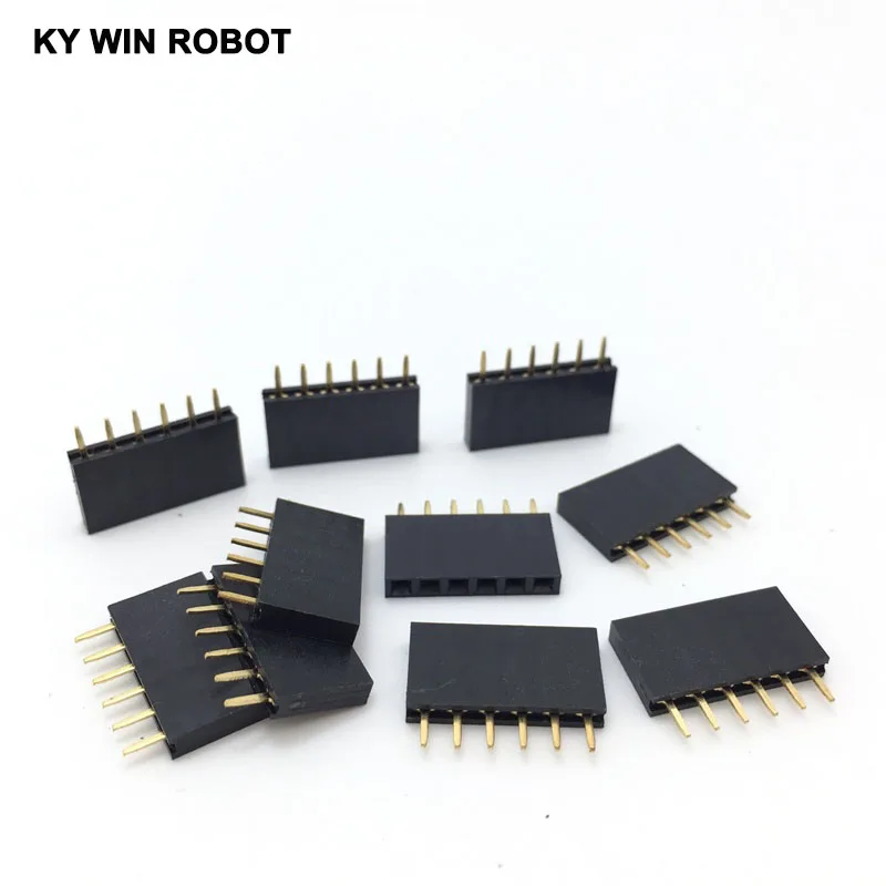 10 Pcs 2.54Mm 1X6 6…