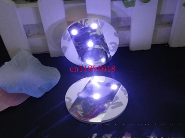 200pcs/lot DHL FEDEX Shipping Fashion Wedding Party table decoration light sticker led bottle coaster sticker