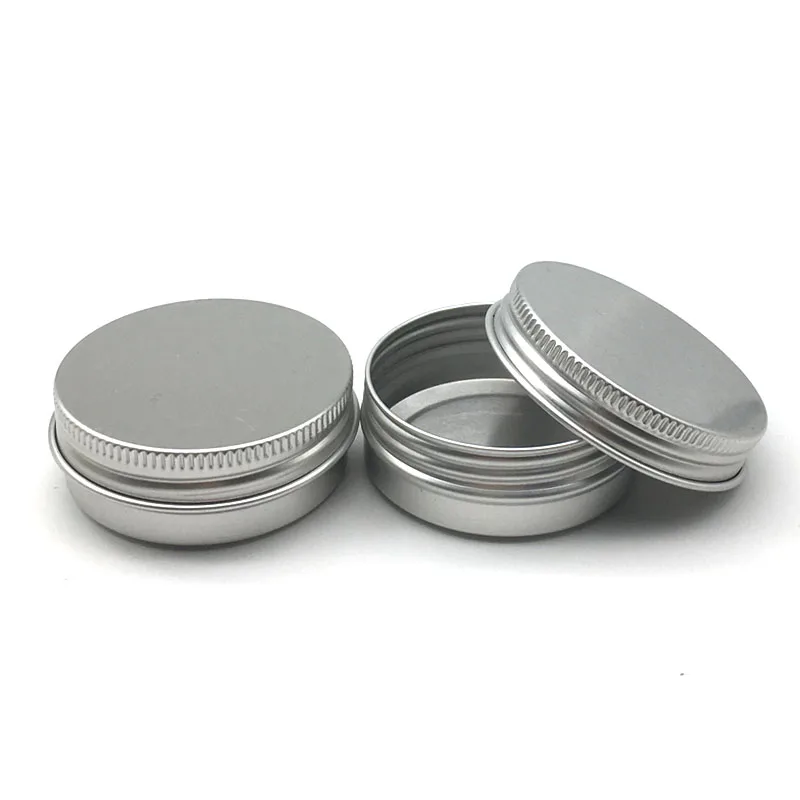 50Pcs 5g 10g 15g 20g 30g 40g 50g 100g Aluminum Jar 5ml 10ml 15ml 20ml 30ml 40g 50ml Empty Cosmetic Metal aluminum Tin Containers