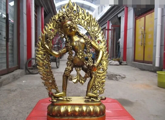 wholesale factory Tibet Fane A Gilt Bronze Statue Vasya-Vajravarahi Feminine Divinities Buddha