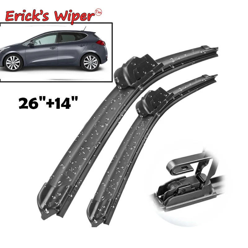 Erick\'s Wiper LHD Front Wiper Blades For KIA Cee\'d CEED JD 2013 - 2017 Windshield Windscreen Window Car Rain Brushes 26\