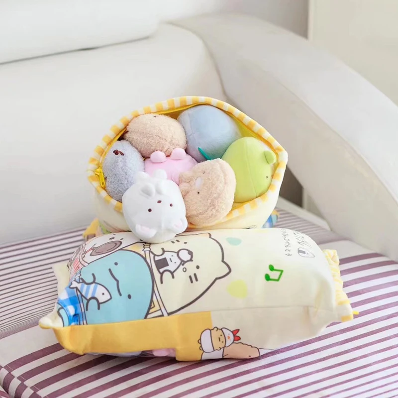 A Bag Of Sumikko Gurashi Plush 8 pcs Japanese Animation Sumikko Gurashi Soft Pillow San-X Corner Bio Cartoon Doll for Kids