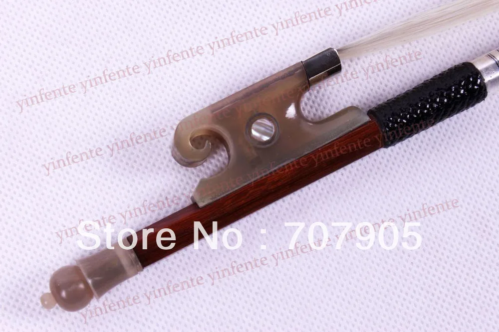 

2x Violin Bow Balance Brazil wood Silver Color Bow string Snail Ox horn Frog 4/4