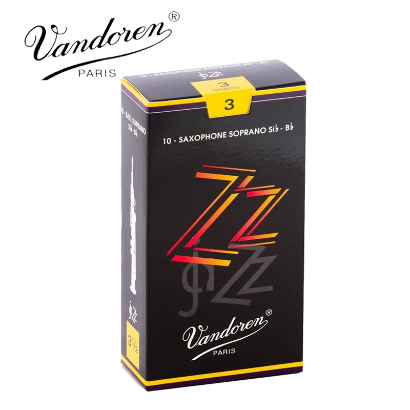 

Original France Vandoren ZZ Soprano Sax Reeds/ Bb Soprano Saxophone Reeds Strength 2.5#, 3# Box of 10 [Free shipping]