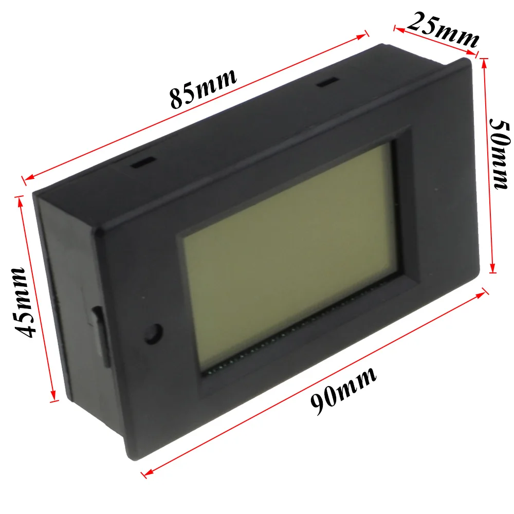 4 in 1 Digital Voltmeter Ammeter Wattmeter Power Energy Meter Voltage Current AC 80-260V 0-100A 20A LCD Display Volt Tester