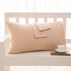 Cotton Pillowcase Solid Color Pillow Cover Modern Minimalist Envelope Style Pillow Case Bedding Case Cover Customizable