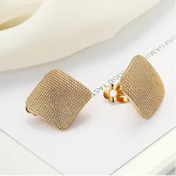 COWNINE Lovely girl square ear clip unique design wedding earrings fashion accessories handmade combination