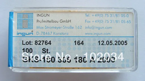 100PCS/LOT 100% ORIGINAL INGUN GKS-100-306-180 GKS-100 306 180 A 2000 Spring Test Probe Pogo Pin made in Germany