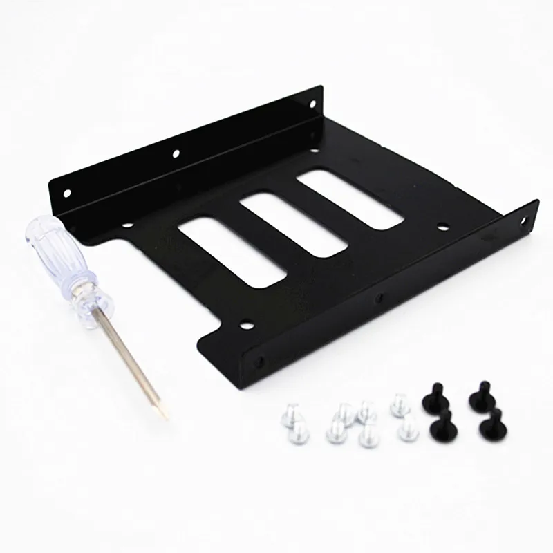 10 대/묶음 SSD M2 HDD 마운팅 브래킷 3.5 "~ 2.5" 내부 하드 디스크 드라이브 키트 케이블 pc용 2.5 "~ 3.5" 베이 트레이 캐디