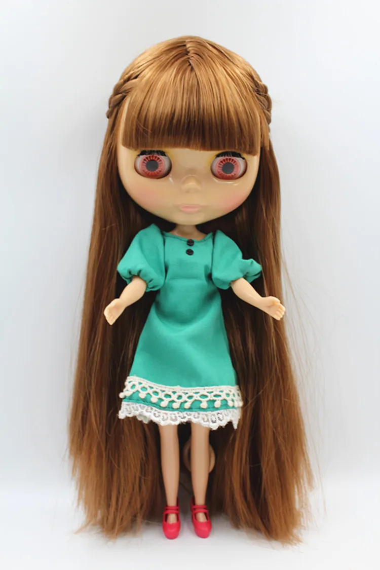 Blygirl Doll Light brown hair Blyth Doll body 1/6 Fashion Can refit makeup Fashion doll Wheat muscle