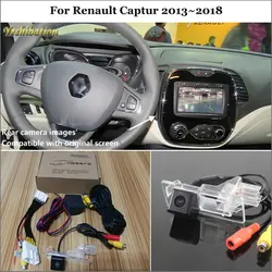 Yeshibation 24Pin Adapter Cable Car Rear View Camera For Renault Captur 2013~2018 Original Screen Compatible Reverse Camera