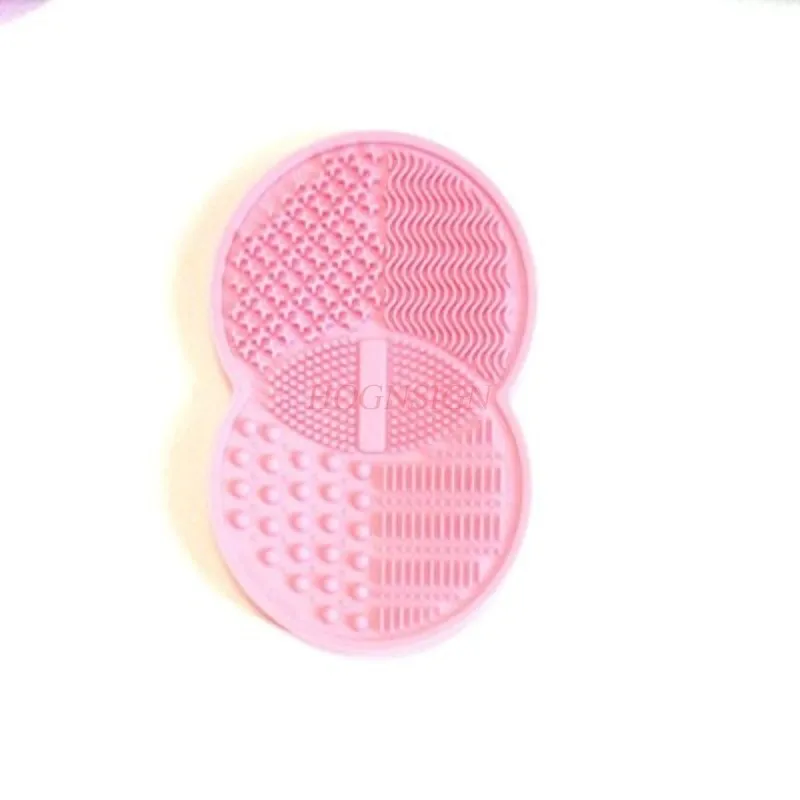 新しい吸盤化粧ブラシクリーニングパッド箱入り洗濯シリコーンたわしパッドクリーニングツール手袋販売