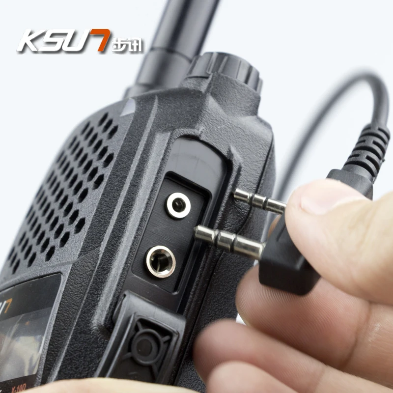 Headphones For Walkie Talkie Headset 2 Pin Two Way Radio Earpiece Ptt Mic Walkie Talkie Accessories Earphone For BAOFENG UV82