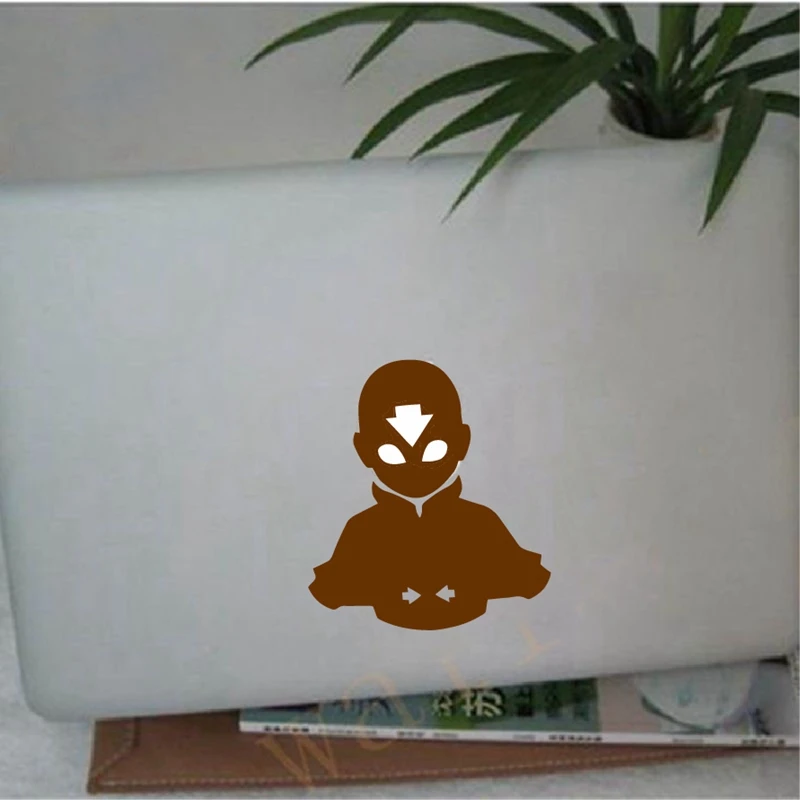 Avatar Aang Decal Laptop Vinyl Sticker for Apple Logo MacBook Retina Pro / Air Decoration