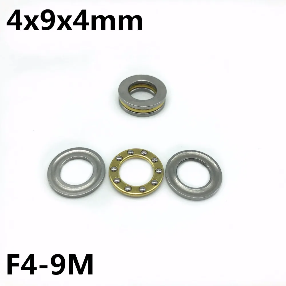 50Pcs F4-9M 4x9x4 mm Axial Ball Thrust Bearing Plane Thrust Ball Bearing High Quality