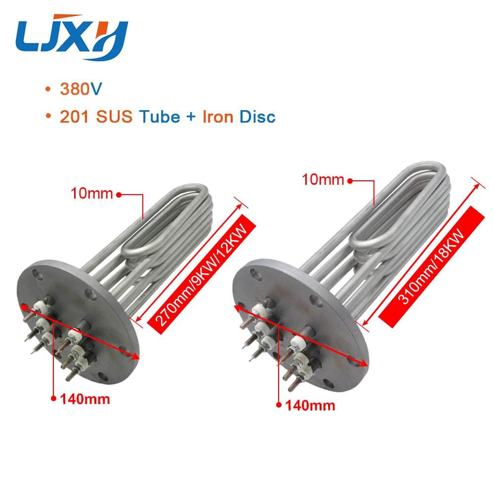 380V Steaming Machine Flange Heating Element,Electric Heater Tube for Steam Boiler,140mm Flange,Tubular Element,Heater Parts