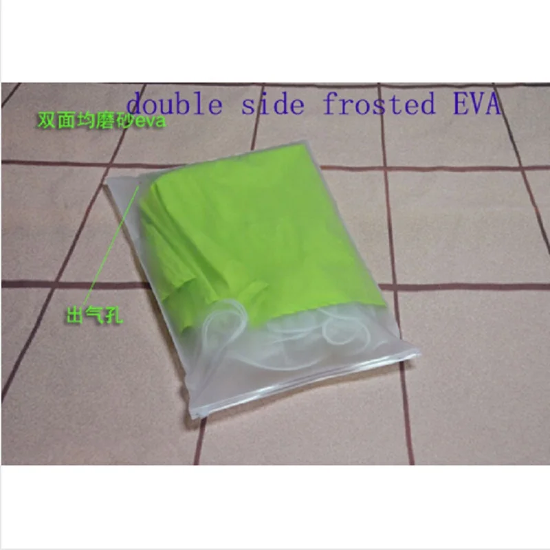 moisture proof zipper top 30*40cm packing EVA plastic bags for bedding custom 50pieces lot