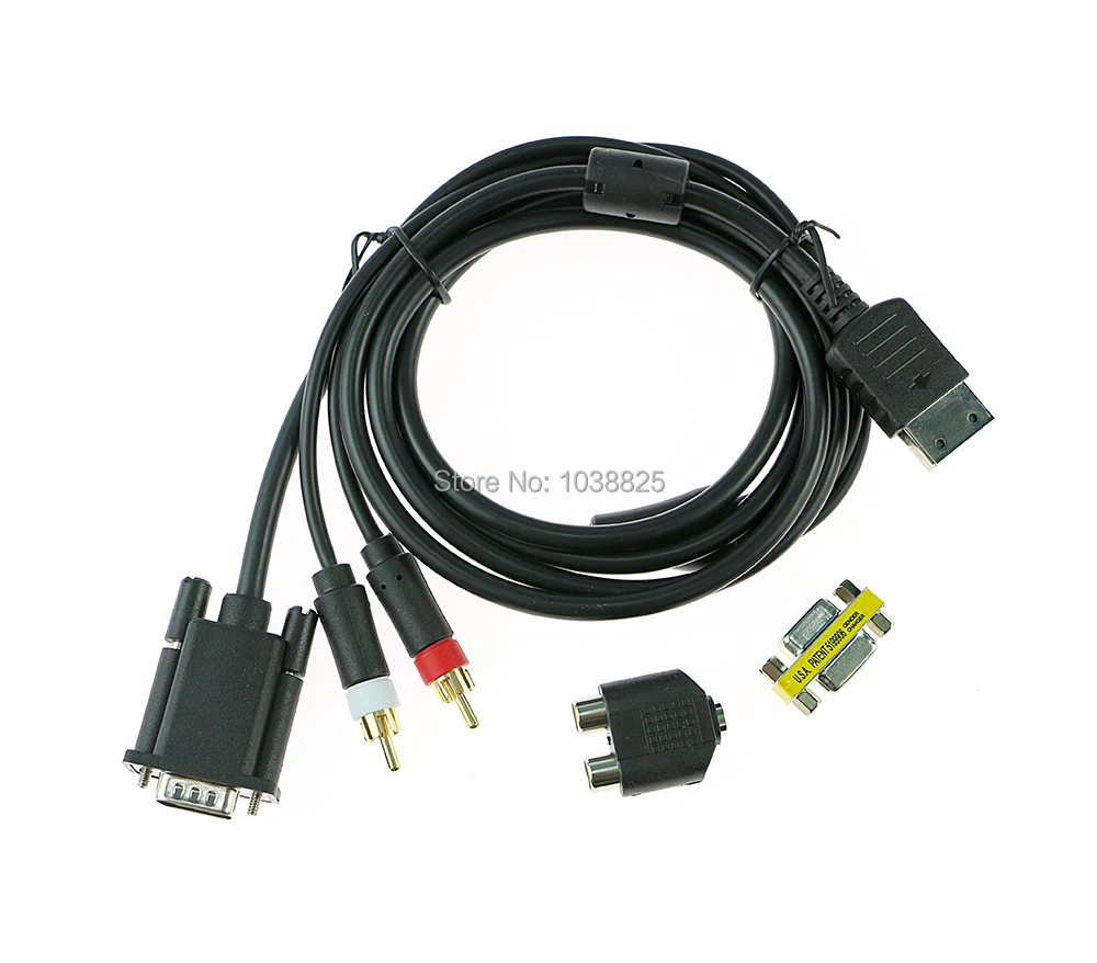 1pc High Definition VGA Cable VGA Sound Adapter HD Box PAL NTSC Cable For Sega Dreamcast Video Games Console