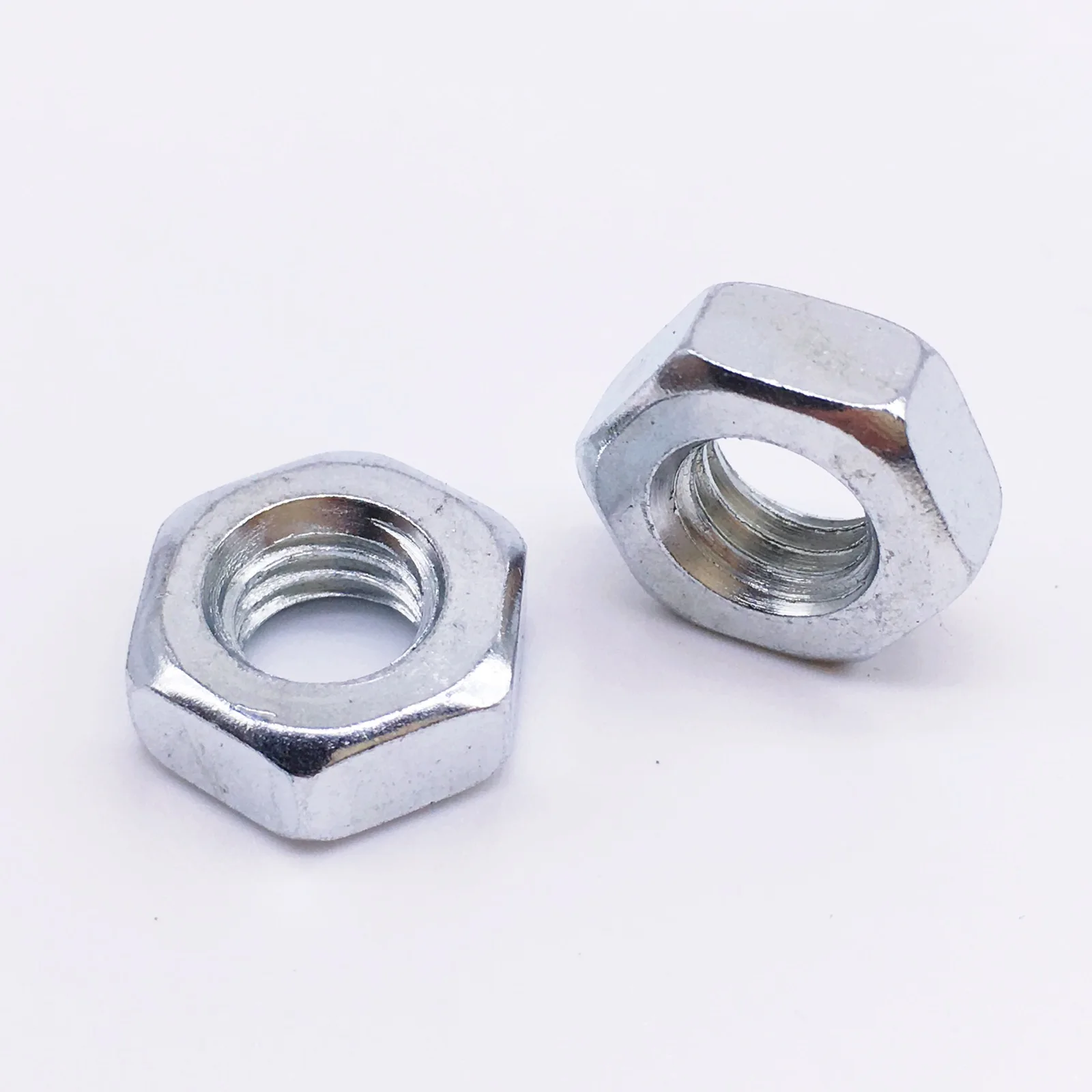 Wkooa M6 hex nuts galvanized carbon steel  nut 500 pieces