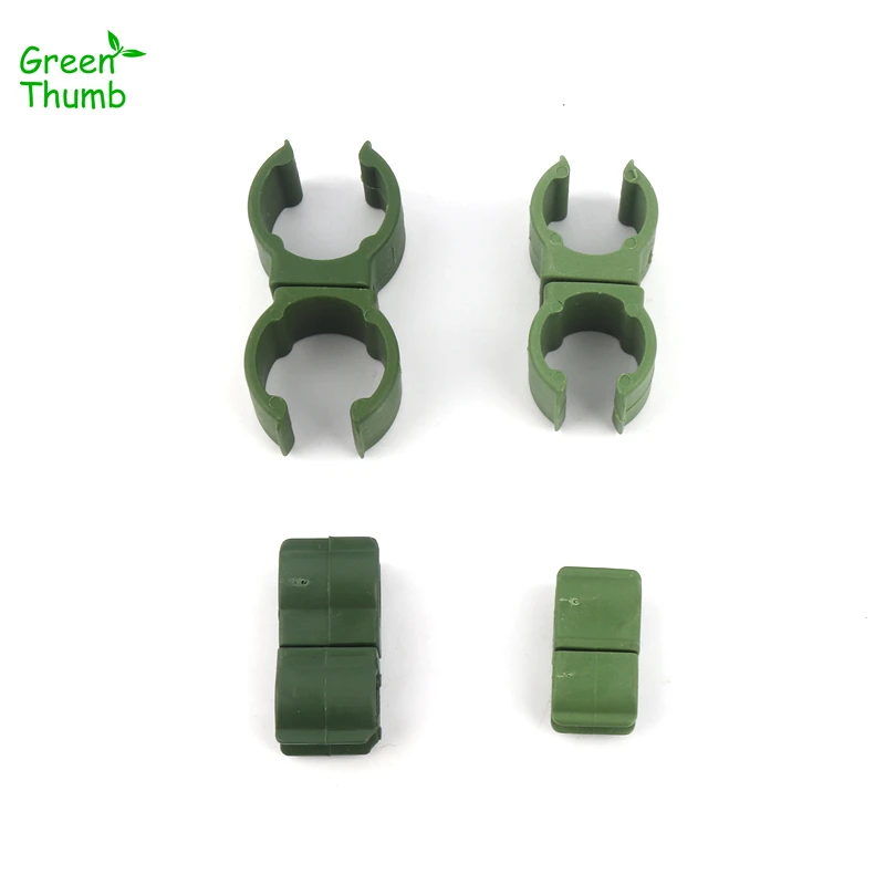 

60pcs Rotatable Greenhouse Film Buckles 8/11/16/20mm Plastic Fastener Sunshade Net Fixed Clamp for Home Garden Adapters