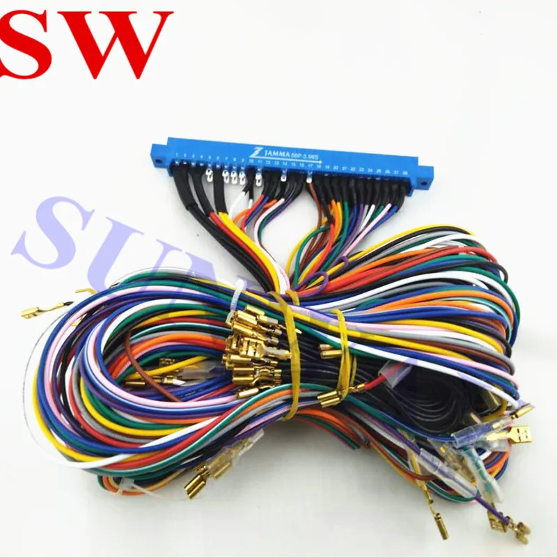 New Arcade 28*2 56pin JAMMA harness loom for standard jamma arcade games Cabinet Wire Harness Loom Arcade PCB Board