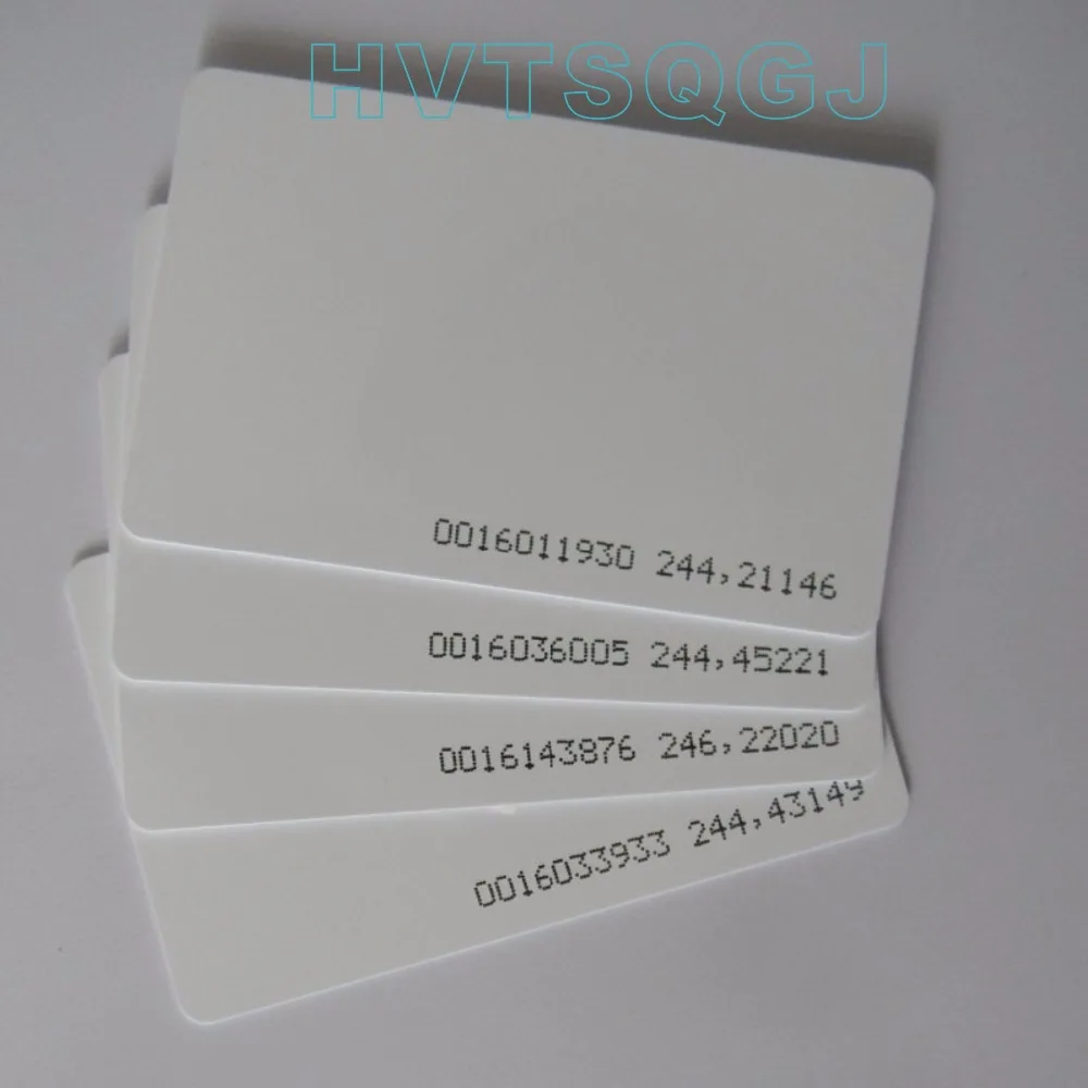 

1500pcs/Lot 125Khz Smart Card EM4100/4102 RFID Proximity Card 0.8mm , Free Shipping DHL