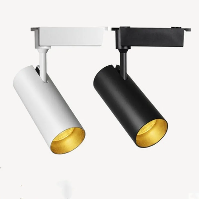 Hight Light LED Track light Track lighting cob 15w 30w 40w Clothing Shop Windows Showroom Exhibition Spotlight Ceiling Rail Spot