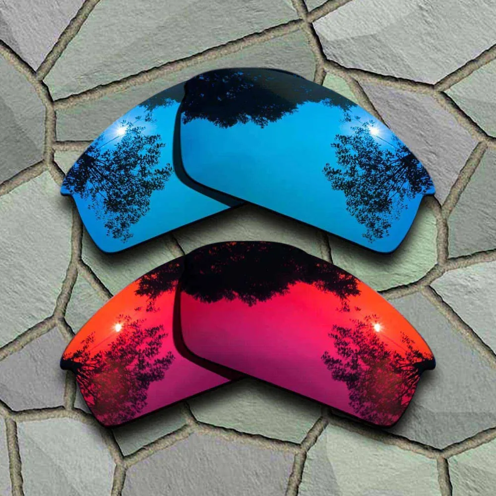 

Sky Blue&Violet Red Sunglasses Polarized Replacement Lenses for Oakley Bottlecap