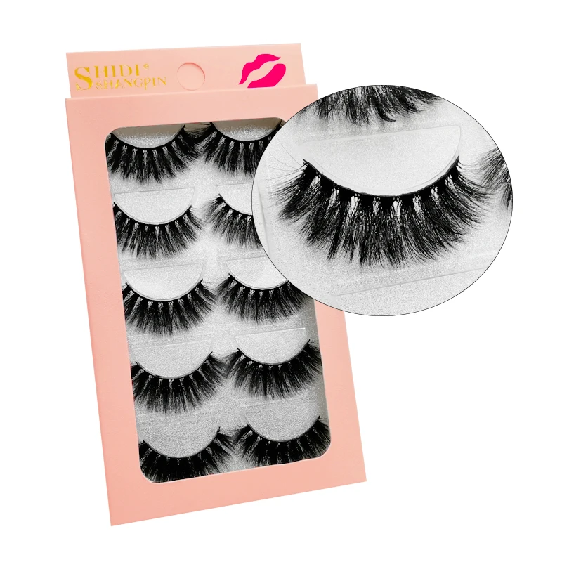 Wholesale Business 10 boxes Fake Eye lashes Natural 3d Mink Eyelashes Fluffy Volume Eyelash Extensions Cilios Thick False Lashes