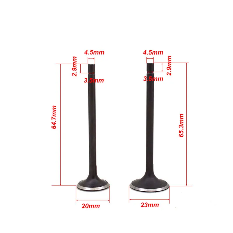 Motorcycle Engine Valve Intake Exhaust Stem Valve for Yamaha Crypton 110 JS110 JYM110 JY110 110cc Cub Underbone