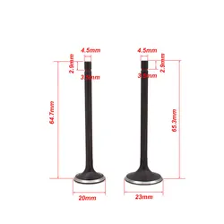 Motorcycle Engine Valve Intake Exhaust Stem Valve for Yamaha Crypton 110 JS110 JYM110 JY110 110cc Cub Underbone