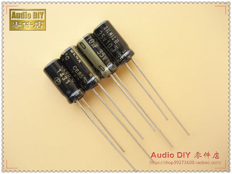 30 sztuk/50 sztuk ELNA SILMIC II w imieniu 10uF/35V audio kondensatory elektrolityczne (malezja origl torba origl box) darmowa wysyłka