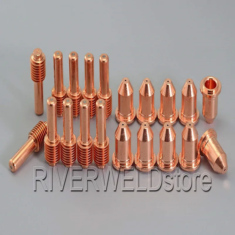 

192048 Plasma Electrode & 177876 Plasma Nozzle Tips Fit Miller ICE-50C 50CM Spectrum701 Plasma cutter Torch 20pcs