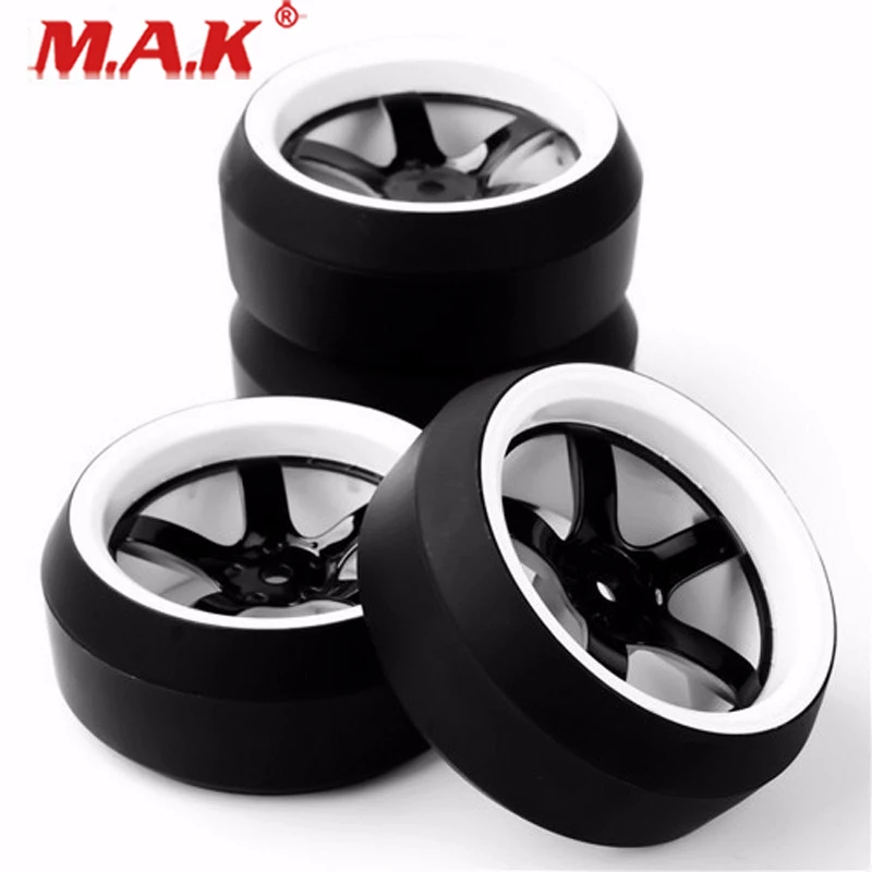 D5NWK+PP0367 Drift Tires and Wheel Rims with 12mm Hex fit 1/10 Scale On-Road Racing Car Accessories