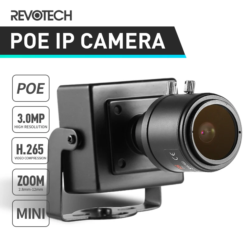 Revotech IP-Kamera 3MP POE mit manuellem Zoom: Die perfekte Lösung für Android-App-Überwachung im Innenbereich