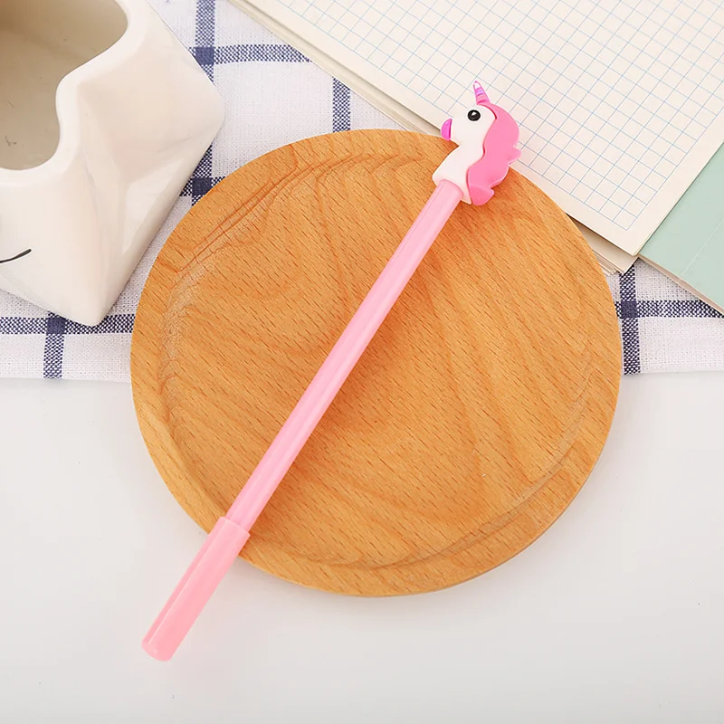 100pcs Cute Cartoon Unicorn Neutral Pen Creative Student Fresh Water Pen Office Signature Pen  Kawaii School Supplies