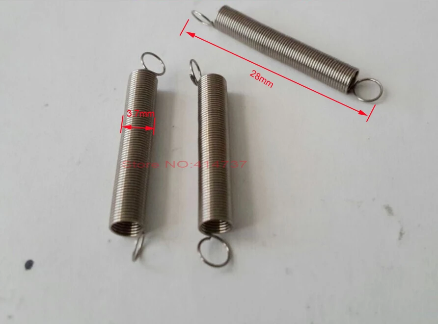 

20pcs/lot 0.4*3.7*28 0.4*mm 0.4*3.7mm stainless steel extension tension spring springs