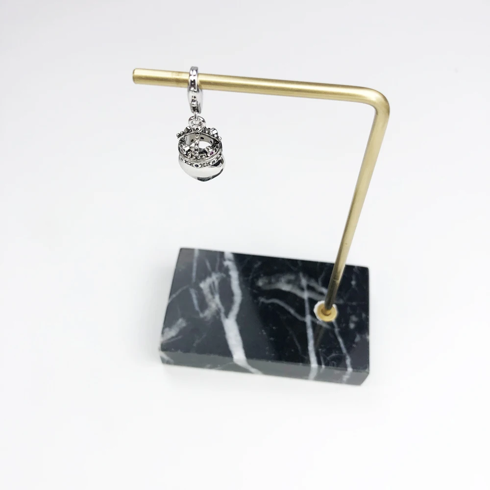 Prawdziwe 925 Sterling Silver Fashion Jewelry Crown Heart Pendant Charm Dla kobiet Mężczyźni Drop Shipping Wholesale — zdjęcie 4