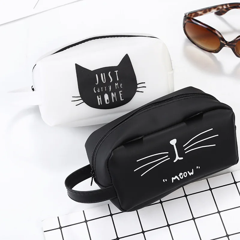 Grande Capacità Carino Kawaii Cassa di Matita Del Fumetto Bello Del Gatto di Matita Della Scuola del Sacchetto di Scuola Dei Bambini Della Matita