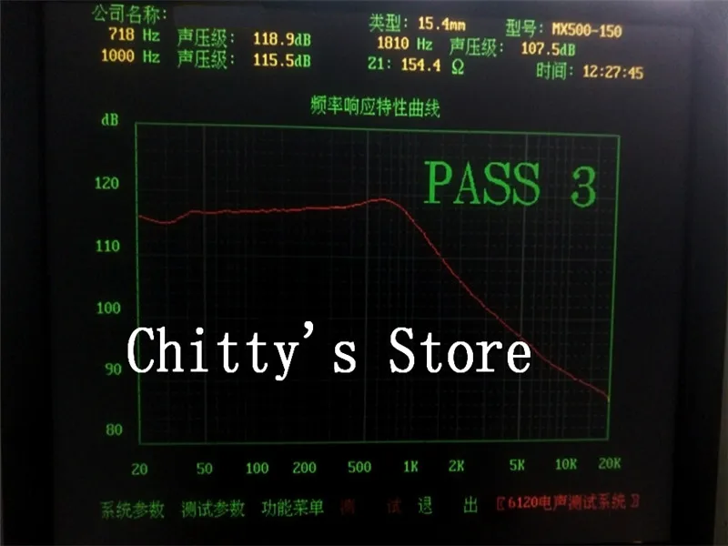 15.4mm 스피커 유닛 mx500 커버 150 ohms bass 4 pcs (쉘 보내기)