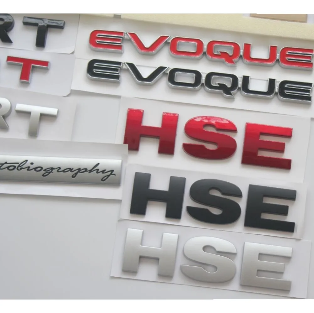 Auto hinten Kofferraum Buchstaben "hse" Embleme Abzeichen Aufkleber für Discovery Range Rover h s e