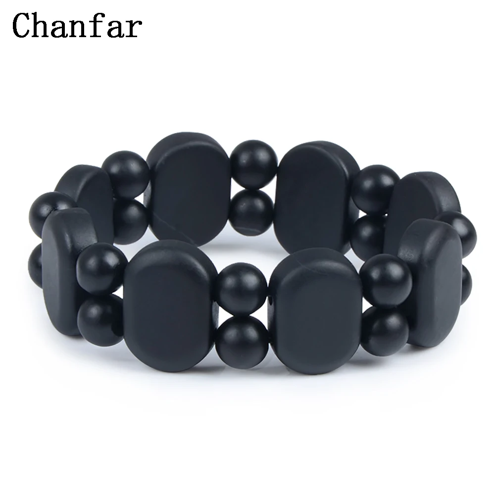 

100% Quality Natural Black Bian Stone Bracelets Carve Black Bianshi Bracelets Jewelry For Women and Men Bianshi Bracelets