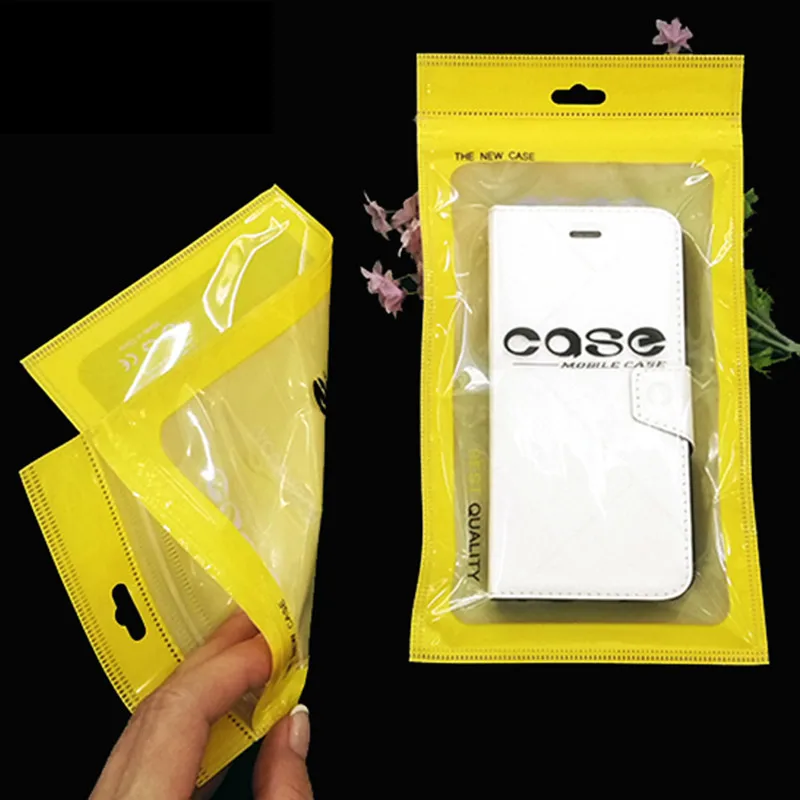 200Pcs/Lot Plastic Ziplock Bag For Mobile Phone Case Packaging Zip Lock Poly Bag For iPhone 6 6s 7 Plus Samsung Galaxy Note 5 7 image 3