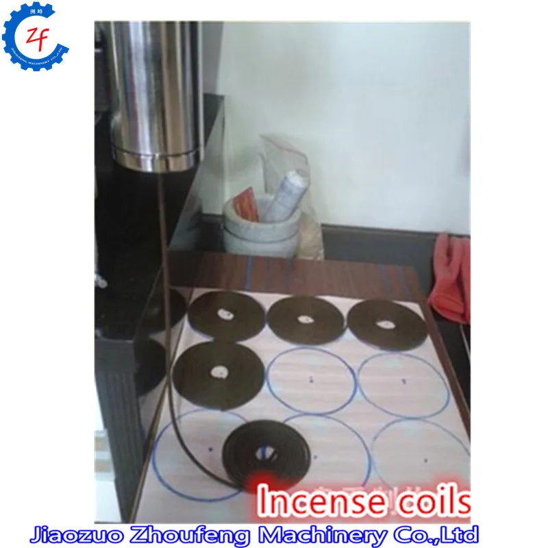 Small model hand incense coils making machine