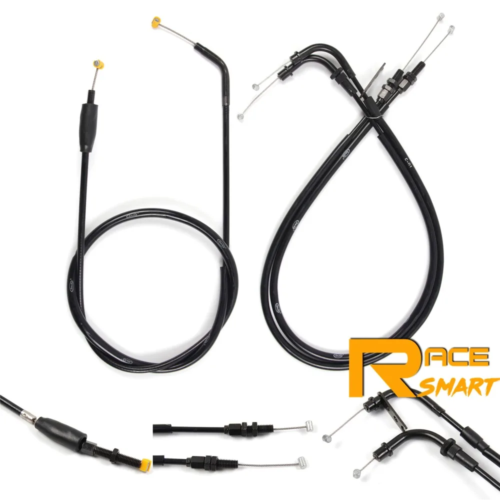 1 Set Motorcycle Throttle Cable Line Clutch Cable Steel Wire Accessories For SUZUKI GSXR600 GSXR-600 GSXR 600 2006-2007 Yellow