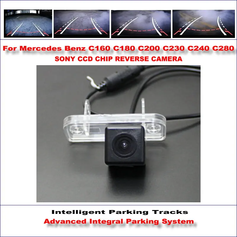 

For Mercedes Benz Class C160/C180/C200/C230/C240/C280 Car Rear Reverse Camera HD Intelligent Parking Tracks CAM